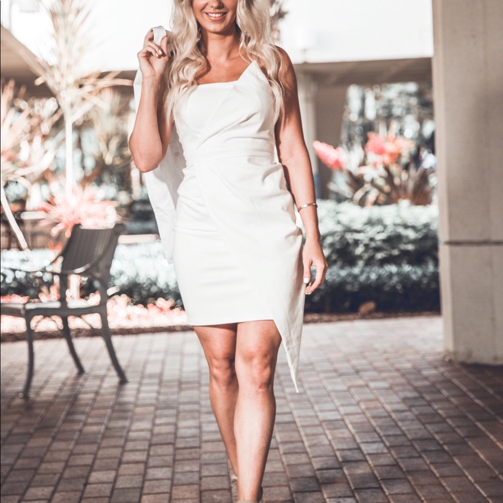 Lulus white formal cocktail dress - Picture 2 of 2